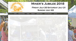 Desktop Screenshot of minersjubilee.com