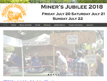 Tablet Screenshot of minersjubilee.com